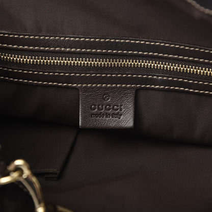 Gucci Monogram Large Wave Hobo Dark Brown 6 of 15