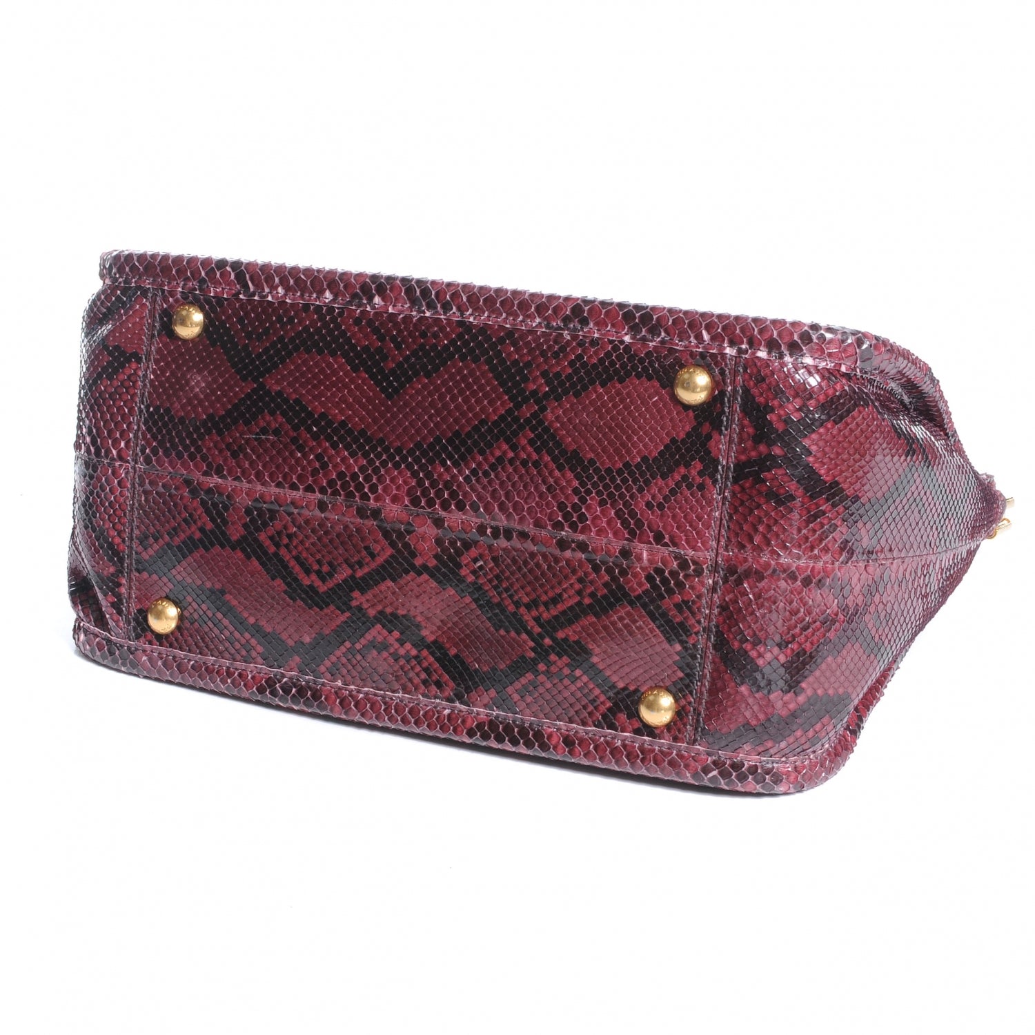 Prada Python Frame Bag Amarena 4 of 9