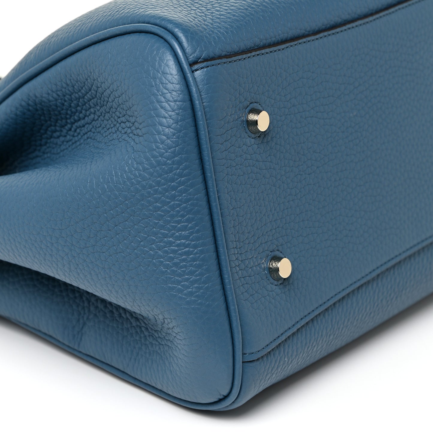 Heavy Grain Belted Bayswater Tote Blue