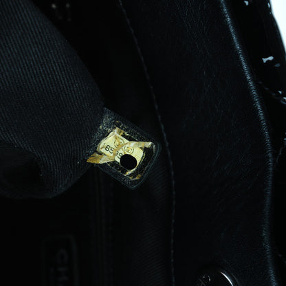 Chanel Patent Quilted Timeless CC Soft Tote Black 7 of 9