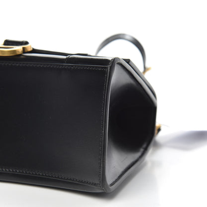 Balenciaga Shiny Box Calfskin Small Hourglass Top Handle Bag Black 8 of 8