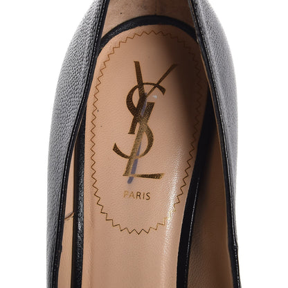 Saint Laurent Vernigolf Tribtoo 105 Platform Pumps 38.5 Black 7 of 11