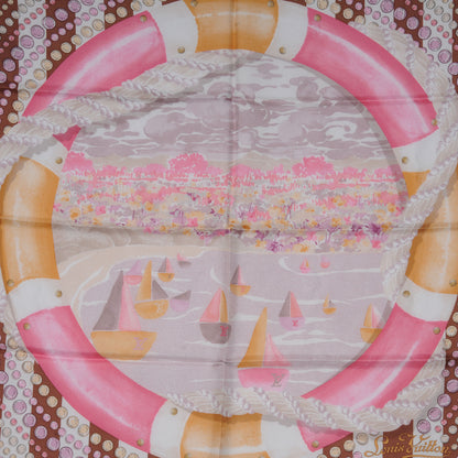 Louis Vuitton Silk Escale Square Scarf Fuchsia 1 of 5