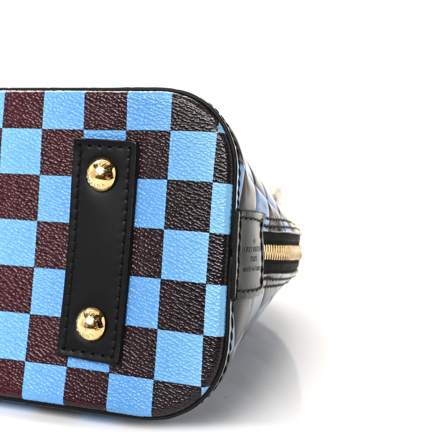 Epi Damier Race Alma BB Blue Vert