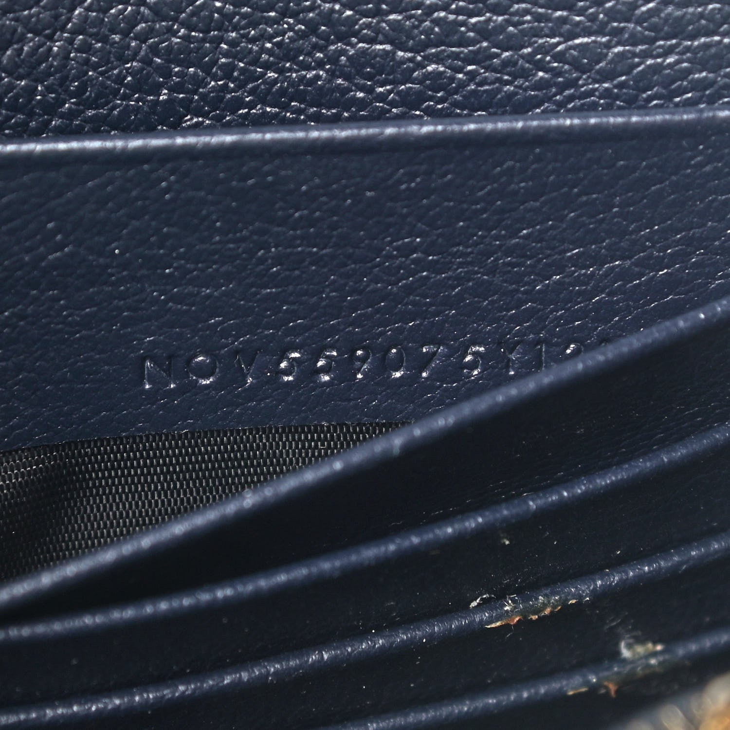 Saint Laurent Calfskin Monogram Belle de Jour Chain Clutch Navy 10 of 11
