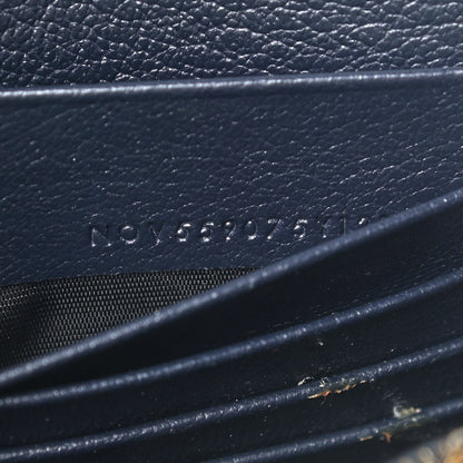 Saint Laurent Calfskin Monogram Belle de Jour Chain Clutch Navy 10 of 11