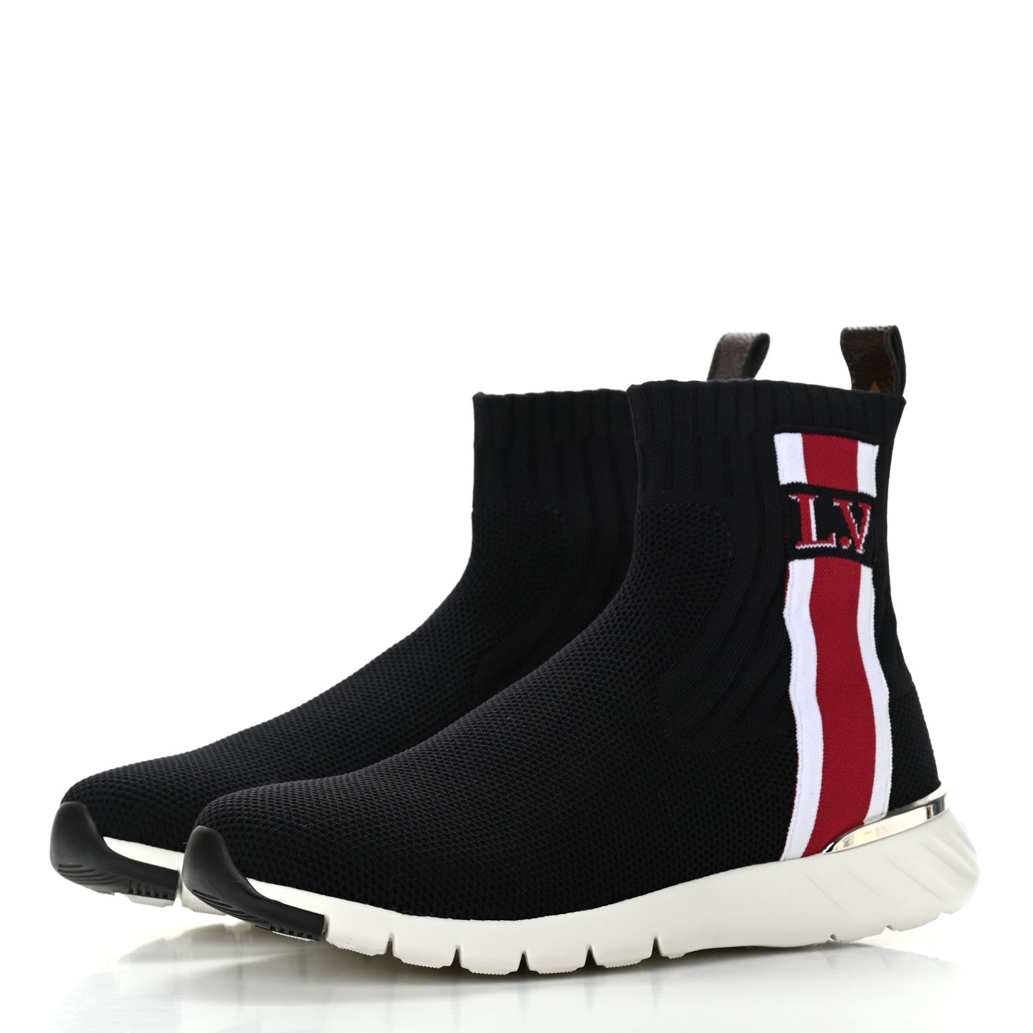 Louis Vuitton Stretch Fabric Aftergame Sneaker Boots 36 Black 3 of 8