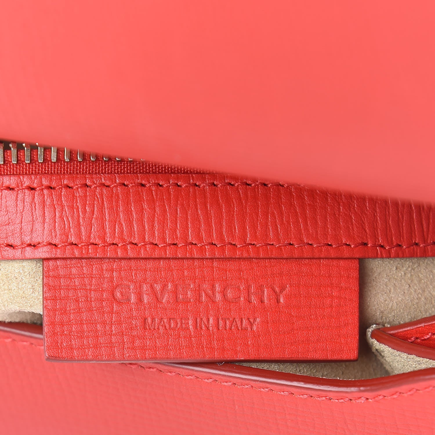 Givenchy Textured Calfskin Mini Pandora Box Chain Crossbody Bag Medium Red 6 of 10