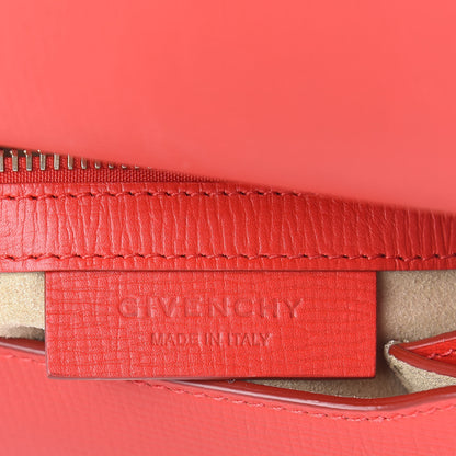 Givenchy Textured Calfskin Mini Pandora Box Chain Crossbody Bag Medium Red 6 of 10