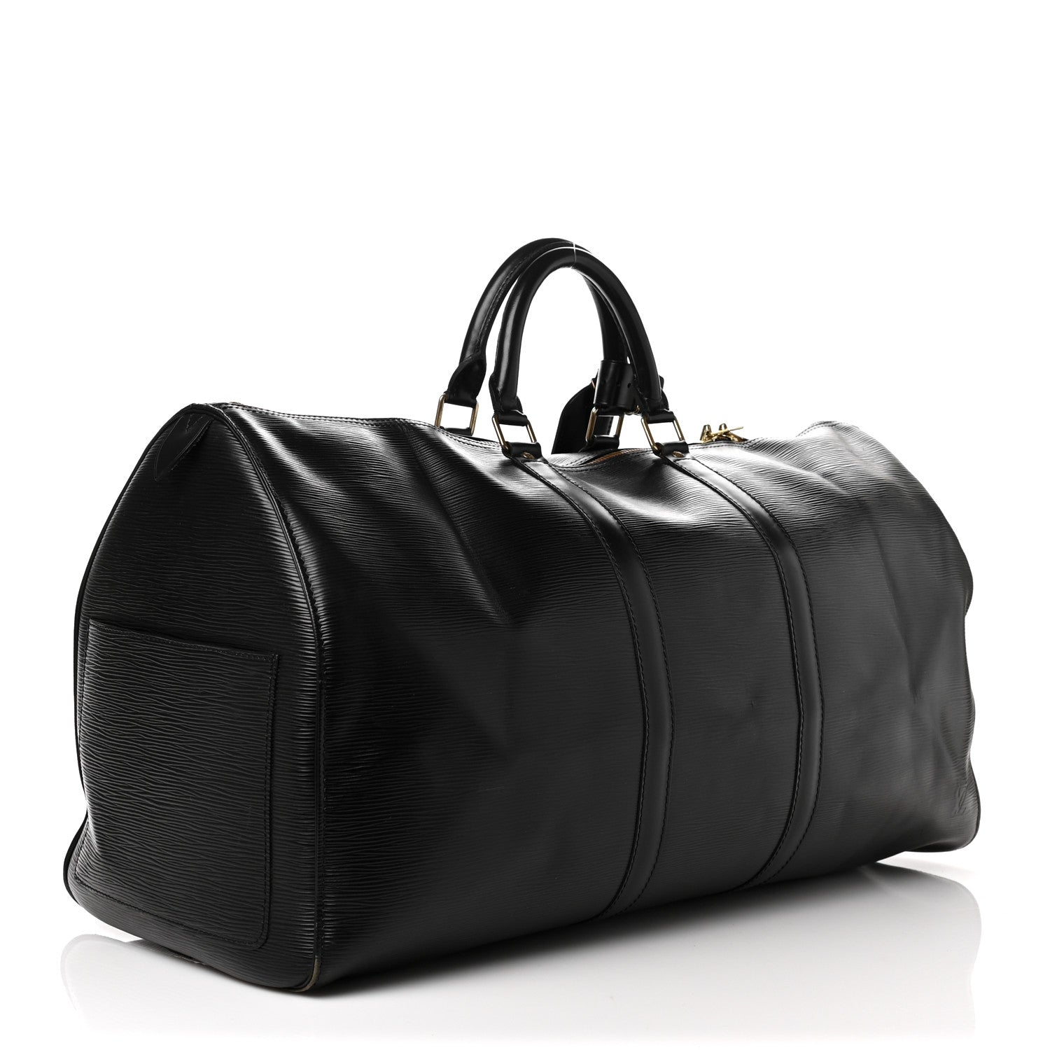 Louis Vuitton Epi Keepall 55 Black 3 of 14
