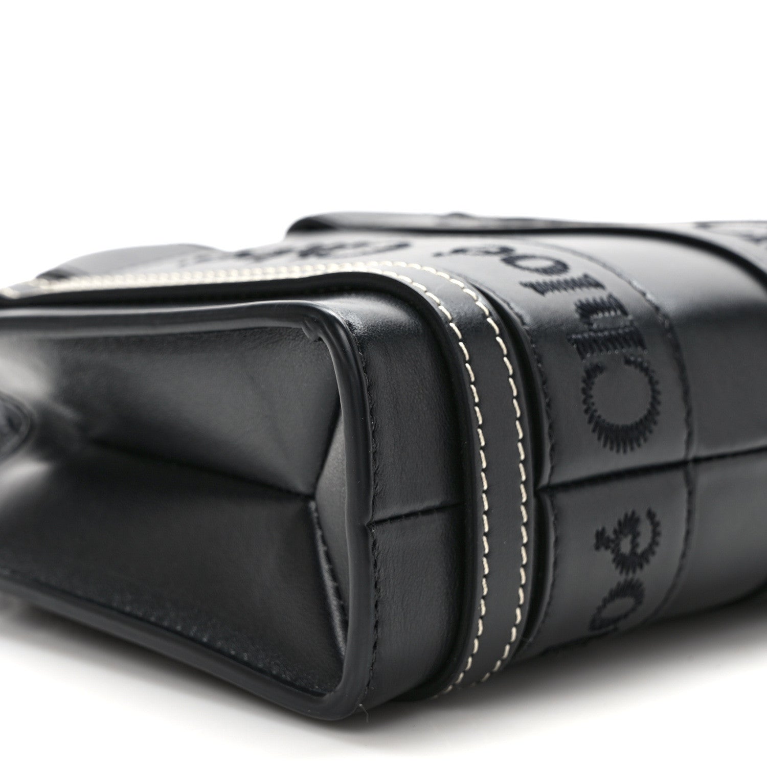 Chloe Calfskin Mini Woody Ribbon Tote Black 7 of 10