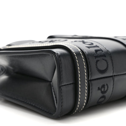 Chloe Calfskin Mini Woody Ribbon Tote Black 7 of 10