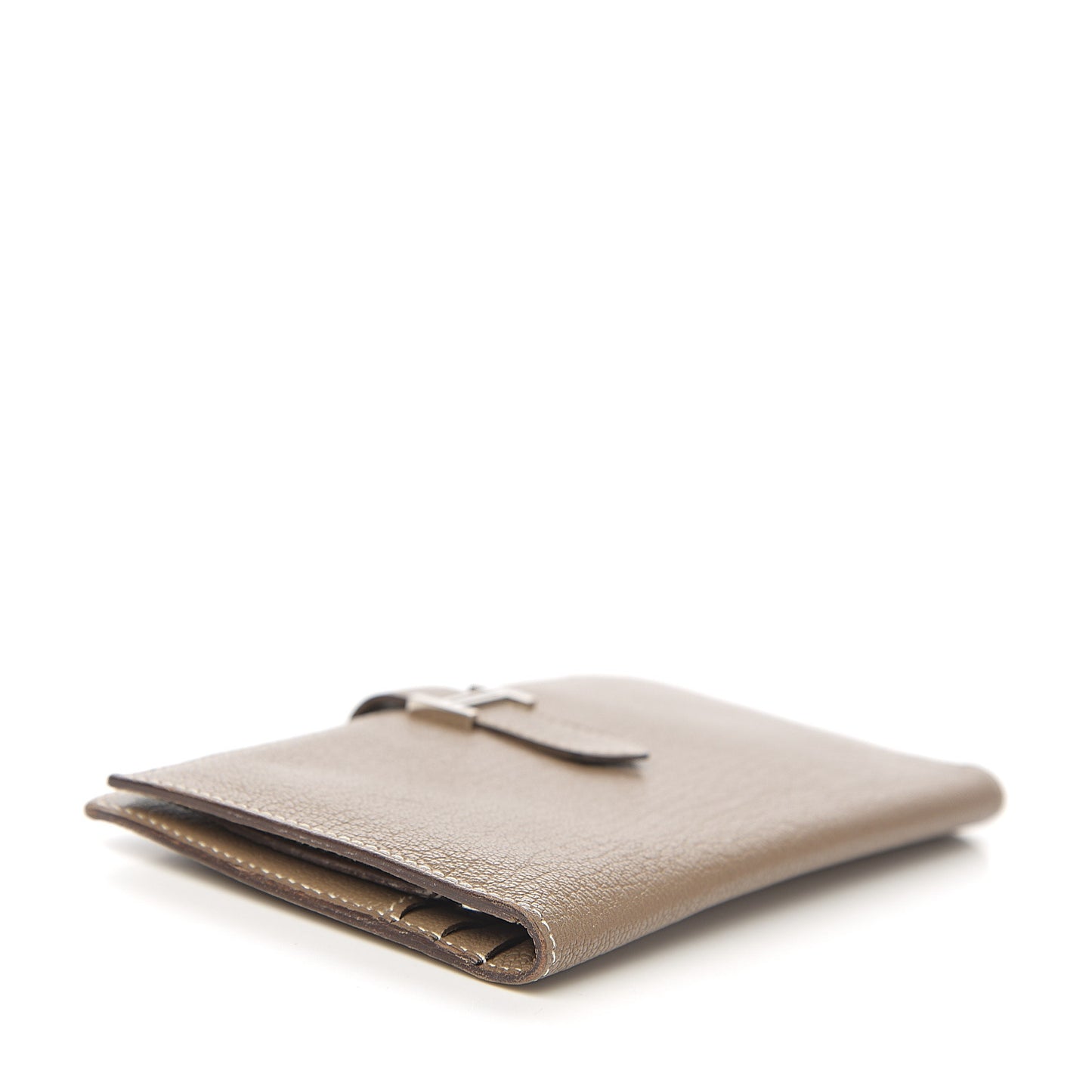 Chevre Mysore Bearn Gusset Wallet Etoupe