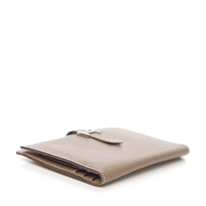 Hermes Chevre Mysore Bearn Gusset Wallet Etoupe 3 of 9