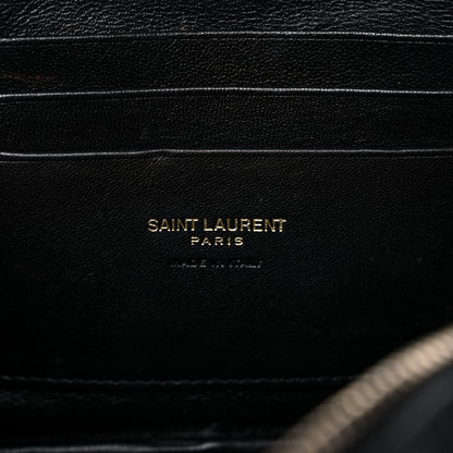 Saint Laurent Grain De Poudre Matelasse Monogram Mini Lou Camera Bag Black 5 of 18