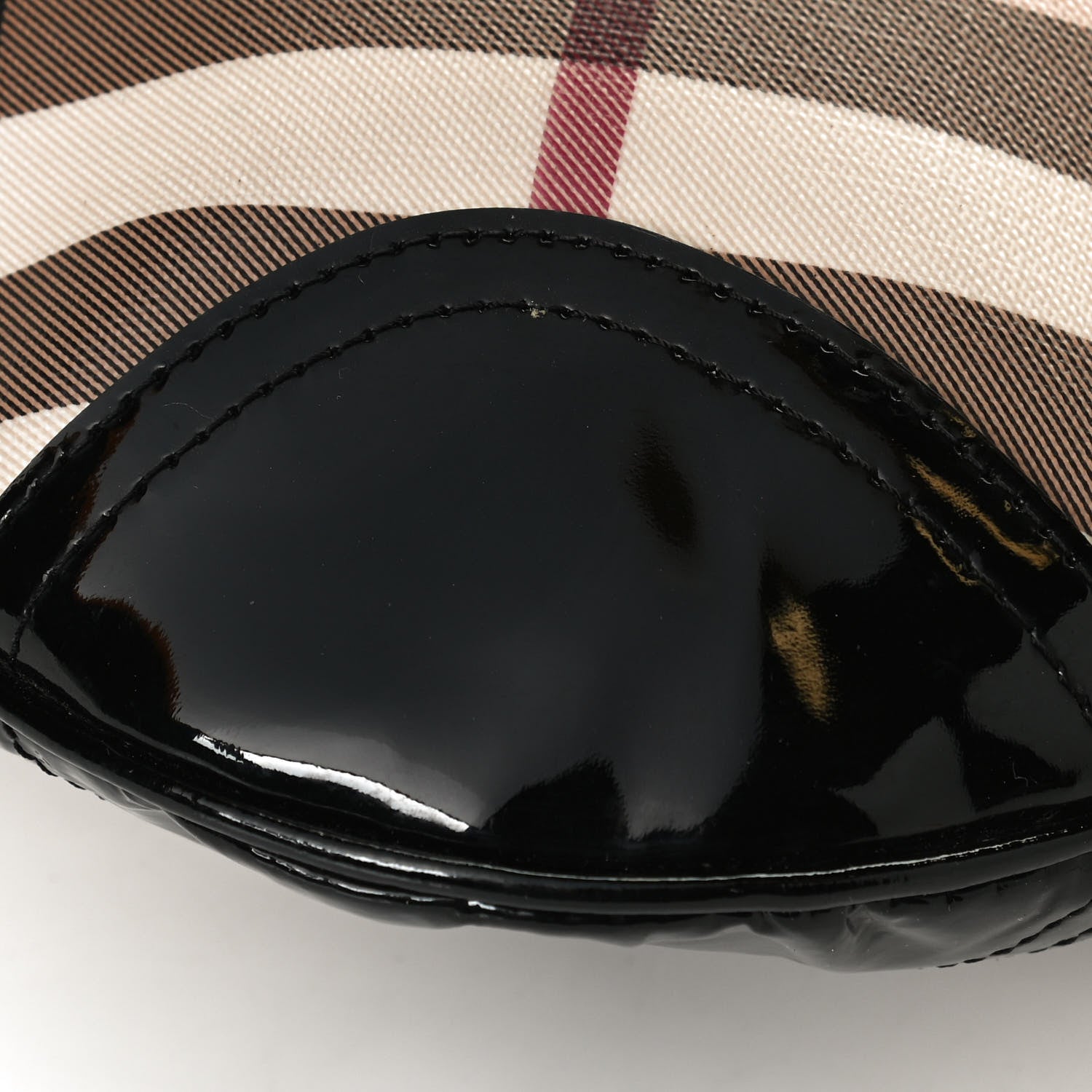 Burberry Patent Nova Check Dryden Crossbody Bag Black 11 of 12