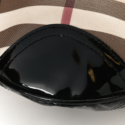 Burberry Patent Nova Check Dryden Crossbody Bag Black 11 of 12