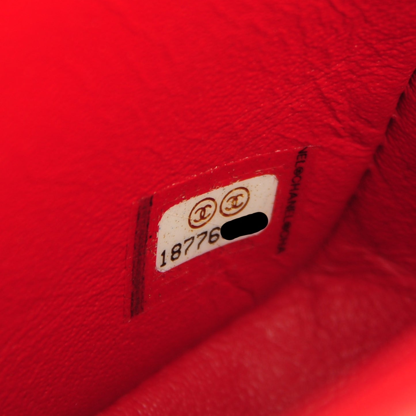 Caviar Quilted Mini Rectangular Flap Red