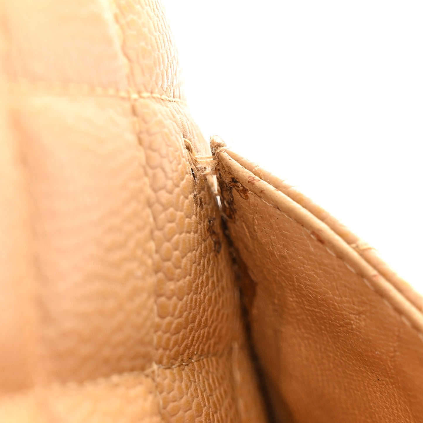 Caviar Quilted Large Bowler Bag Beige