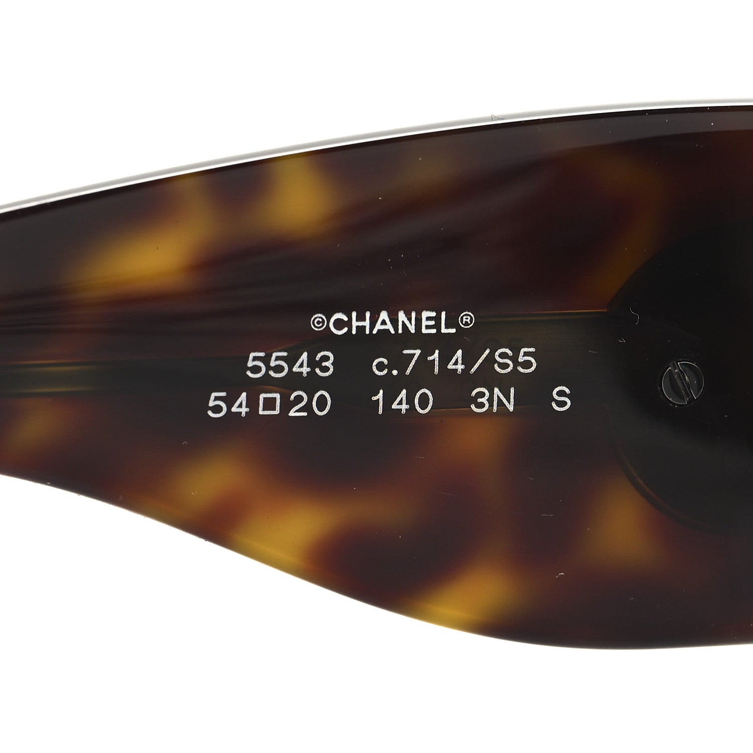 Chanel Perle Pearl Sunglasses 5543 Tortoise 5 of 6