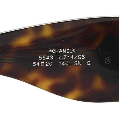 Chanel Perle Pearl Sunglasses 5543 Tortoise 5 of 6