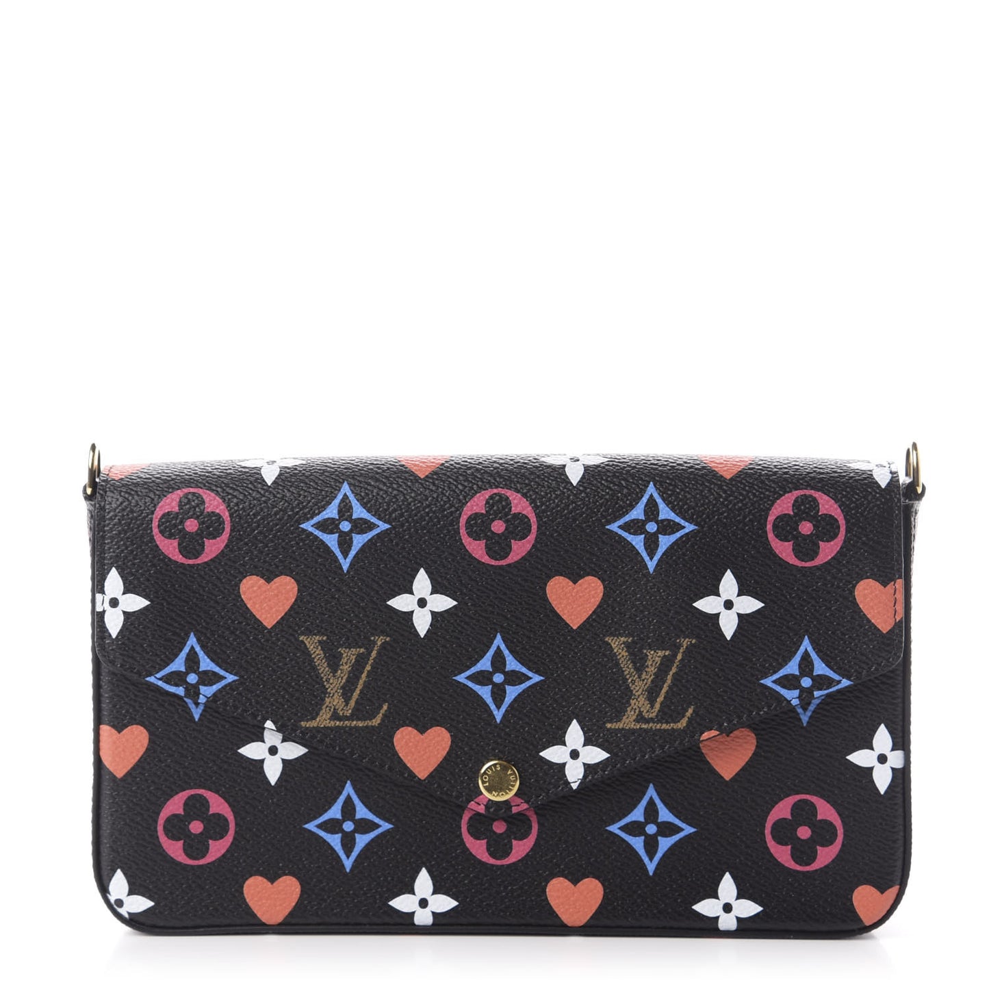 Game On Felicie Chain Wallet Black