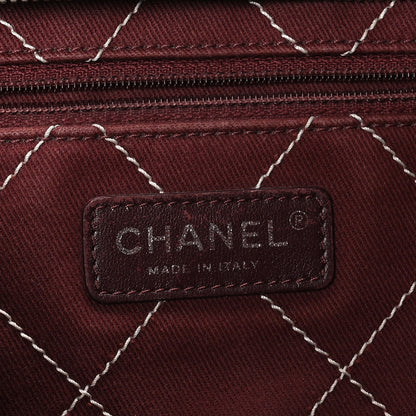 Chanel Grained Calfskin Quilted Small Daily Shopping Tote Black 6 of 10