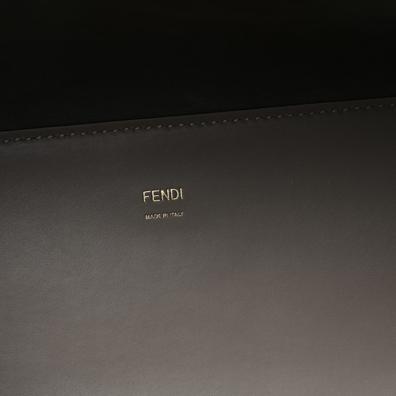 Fendi Vitello King Ceylon Plexiglass Woven Logo Debossed Medium Fendi Sunshine Shopper Tote Tortora 6 of 9