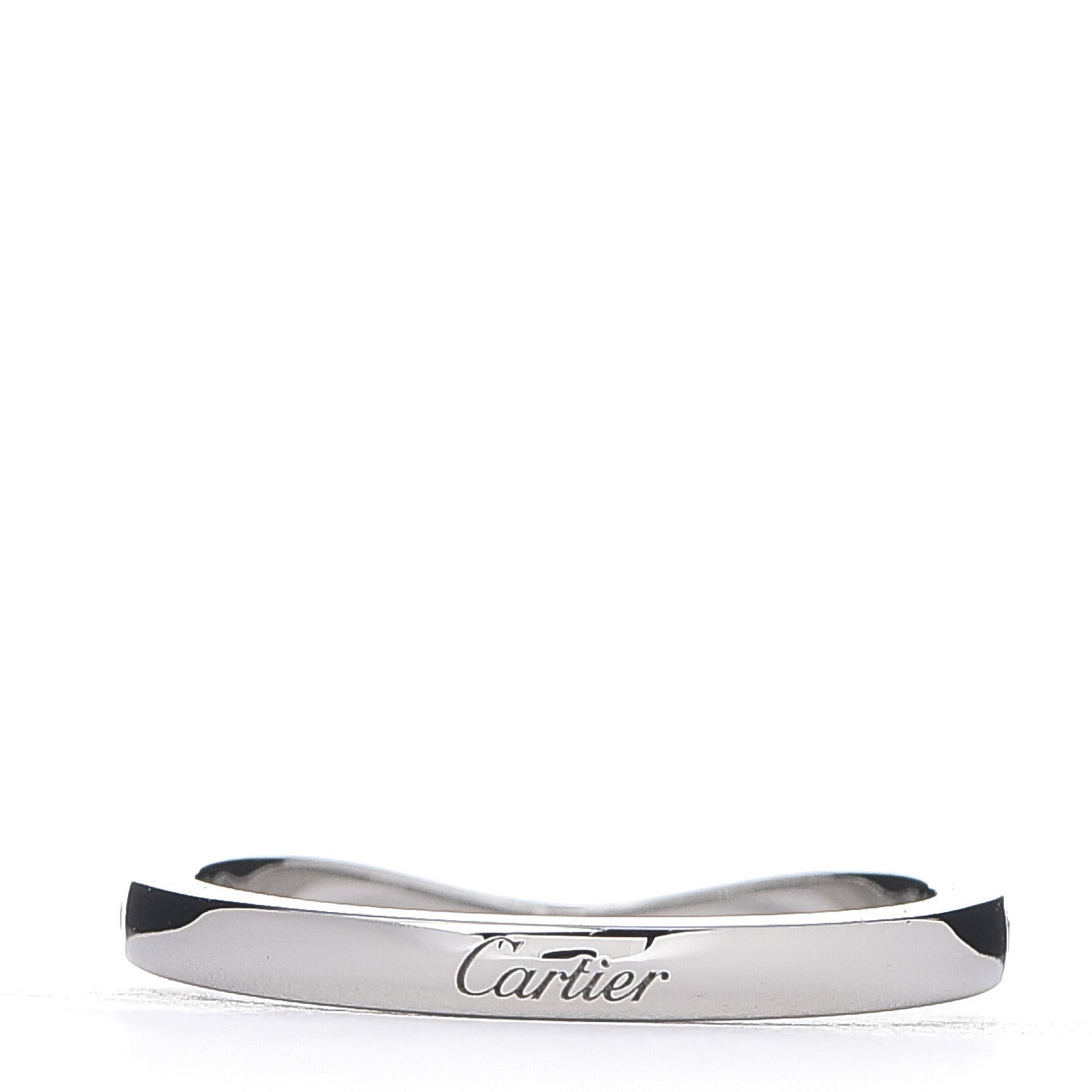 Cartier Platinum Diamond Ballerine Wedding Band Ring 48 4.5 4 of 6