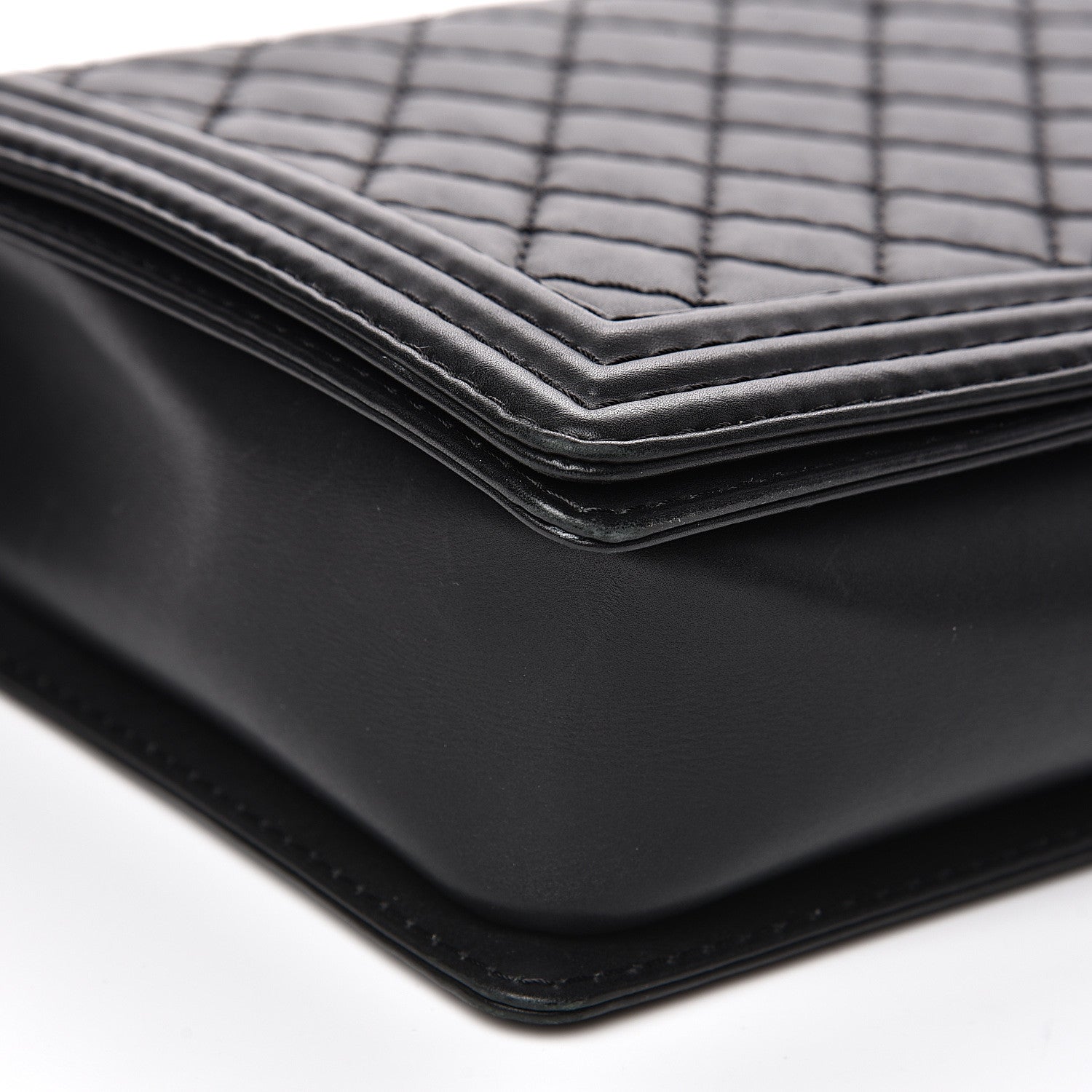 Chanel Lambskin Quilted Large Boy Flap Black 8 of 14