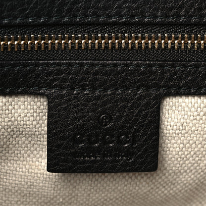 Gucci Pebbled Calfskin Medium Soho Chain Shoulder Bag Black 6 of 10