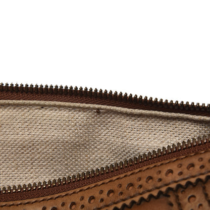 Gucci Calfskin Duilio Brogue Tote Honey 9 of 14