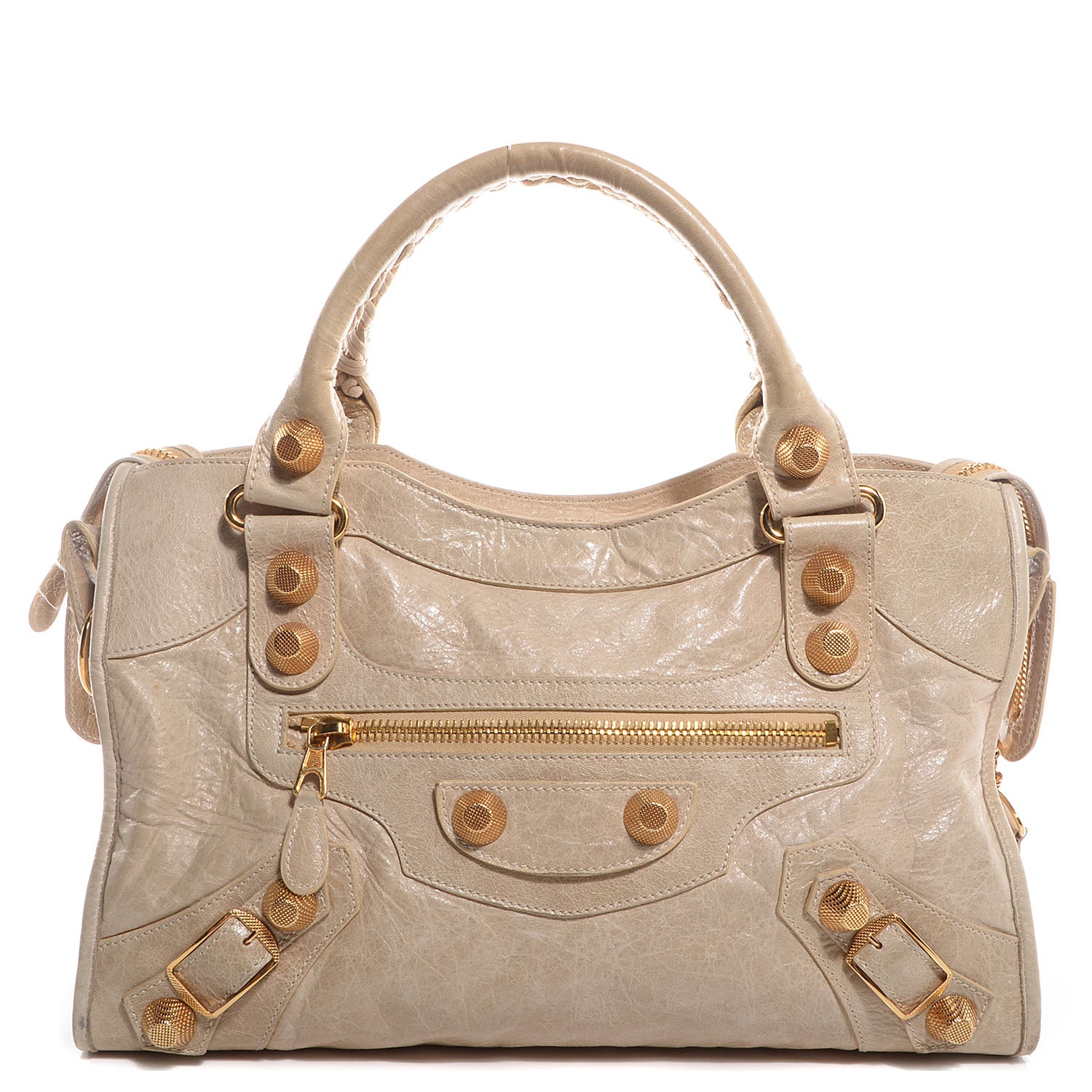 Balenciaga Agneau Giant 21 Gold Hardware CIty Sahara 1 of 13