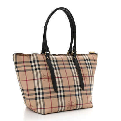 Burberry Haymarket Check Small Salisbury Tote Black 3 of 11