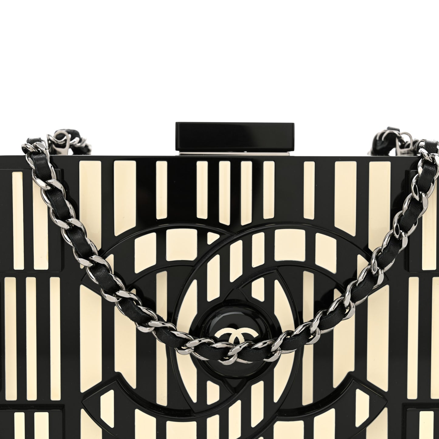Plexiglass Barcode Boy Brick Lego Clutch Black