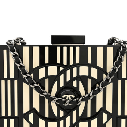 Chanel Plexiglass Barcode Boy Brick Lego Clutch Black 7 of 12