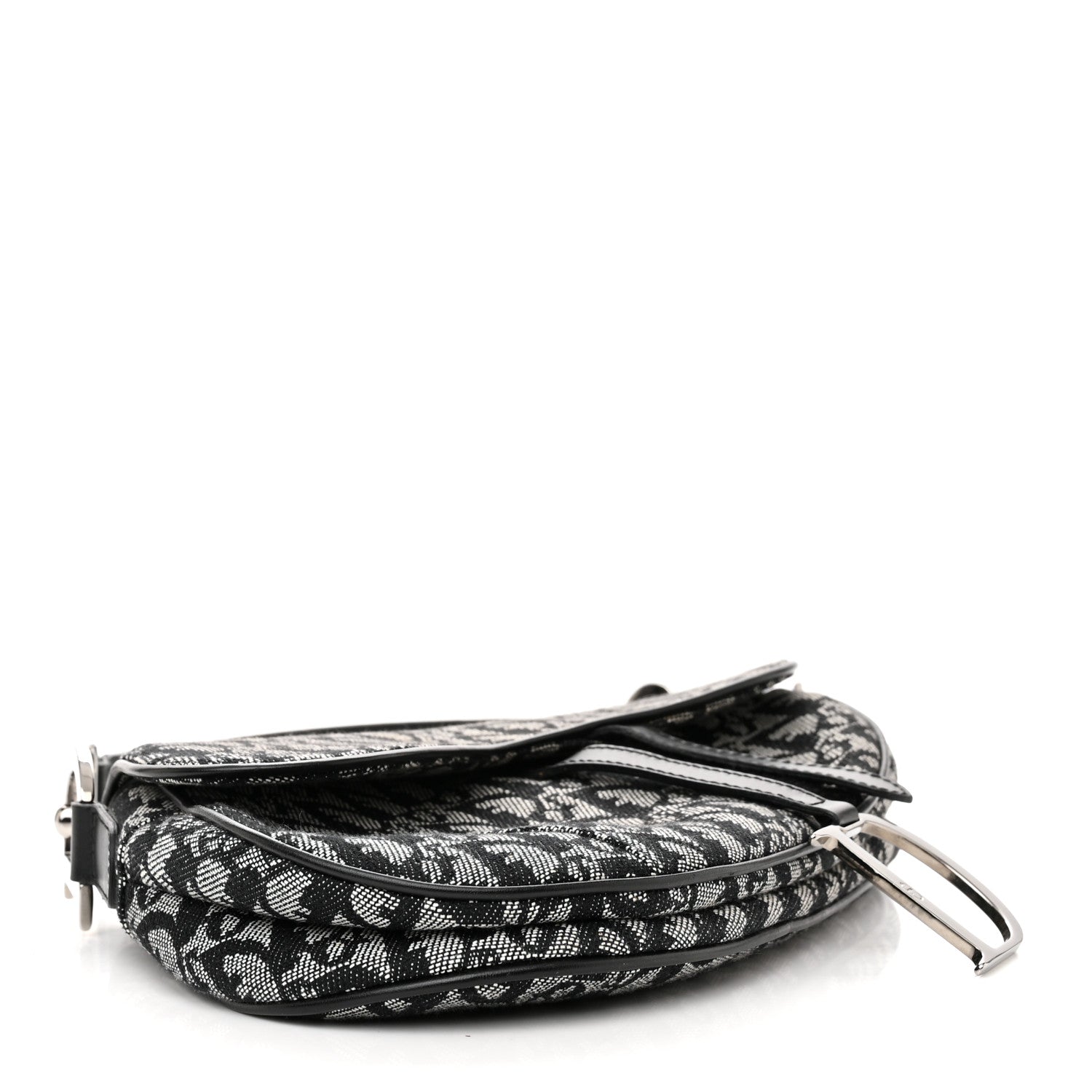 Christian Dior Monogram Saddle Bag Black 4 of 10
