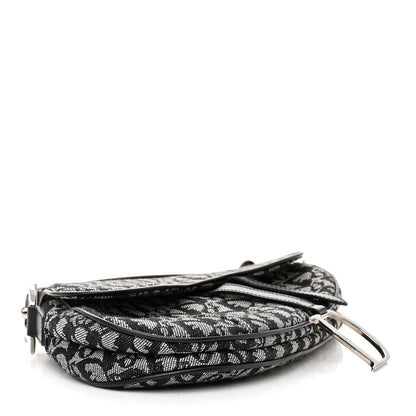 Christian Dior Monogram Saddle Bag Black 4 of 10