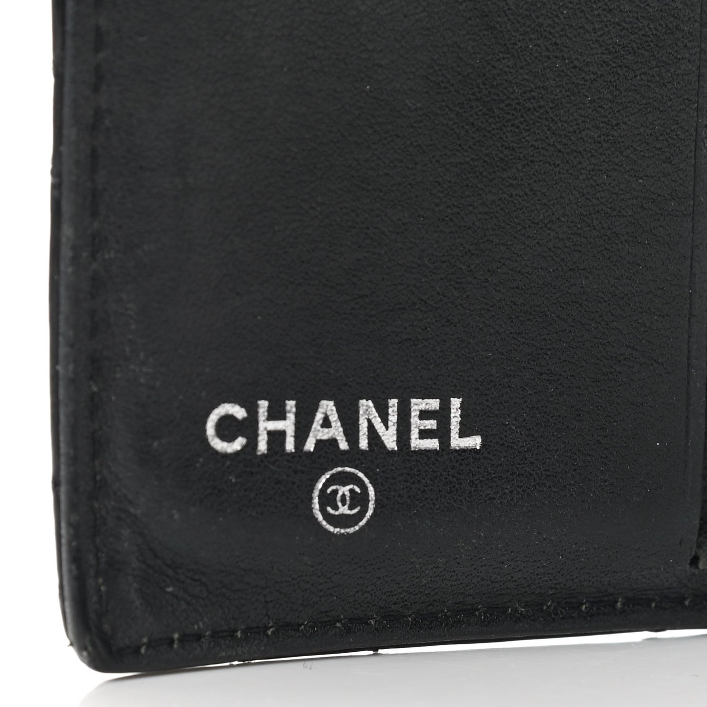 Patent Quilted Brilliant French Flap Wallet Black