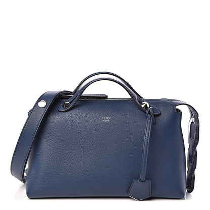 Fendi Vitello Dolce Chain Tail Medium By The Way Boston Bag Blue 1 of 14