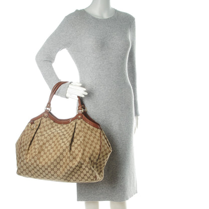 Gucci Monogram Large Sukey Tote Brown 2 of 7