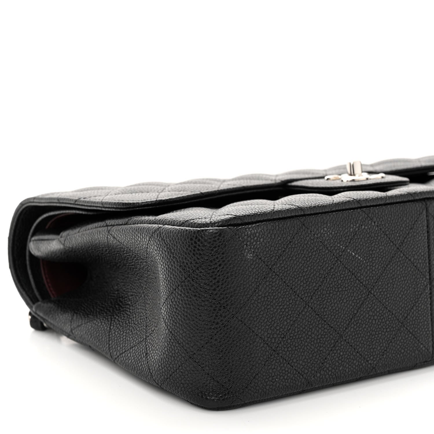Chanel Caviar Quilted Jumbo Double Flap Black 9 of 10