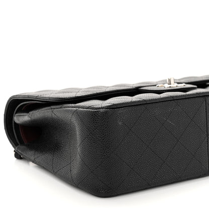 Chanel Caviar Quilted Jumbo Double Flap Black 9 of 10