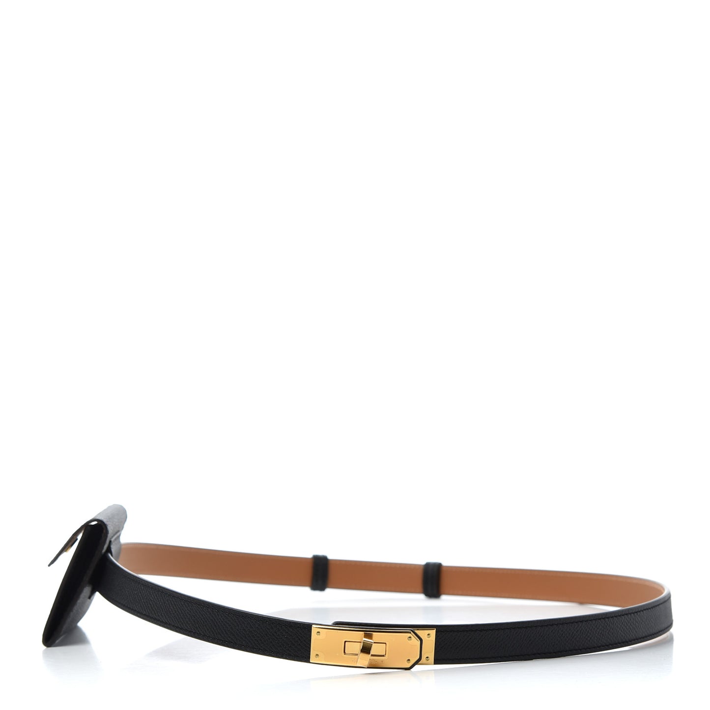 Epsom Kelly Pocket Belt Black