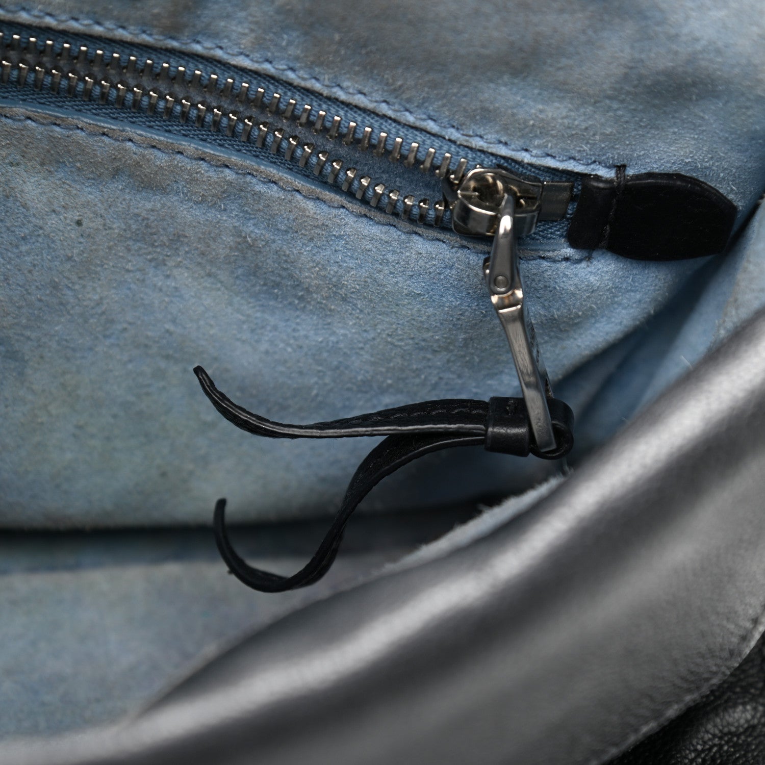 Prada Glace Calfskin Studded Etiquette Flap Black 12 of 16