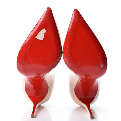 Christian Louboutin Patent Pigalle Follies 100 Pumps 38 Ballerina 6 of 9