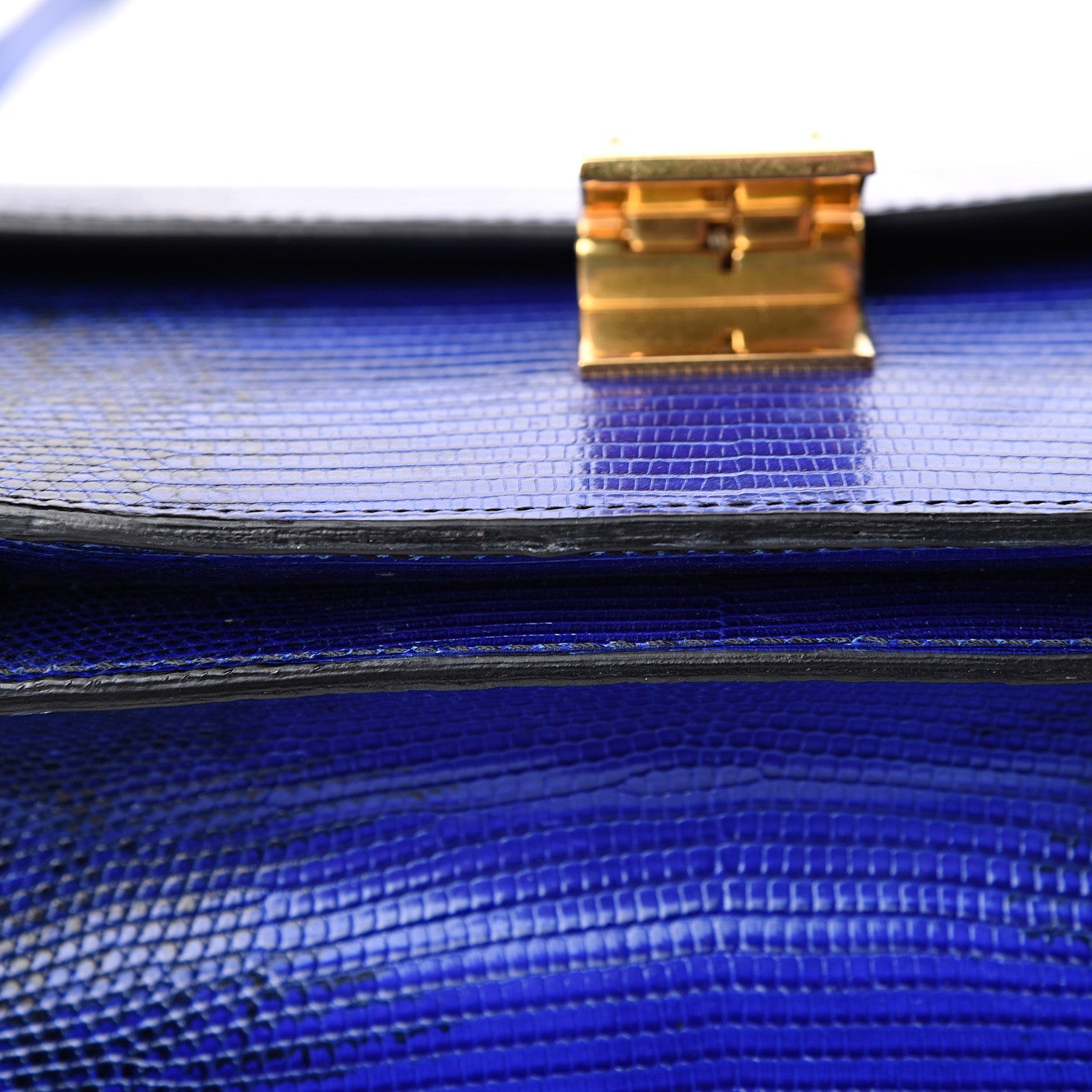 Celine Lizard Medium Classic Box Flap Bag Indigo 10 of 10