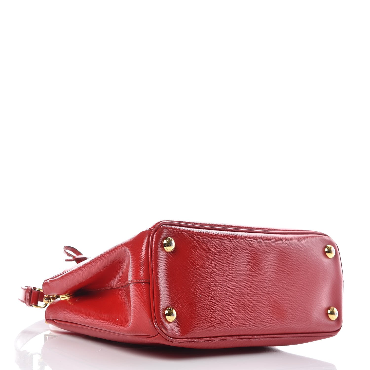 Prada Saffiano Vernice Small Galleria Double Zip Rosso 5 of 25