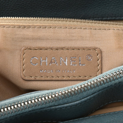 Chanel Caviar Quilted Grand Shopping Tote GST Blue 5 of 14