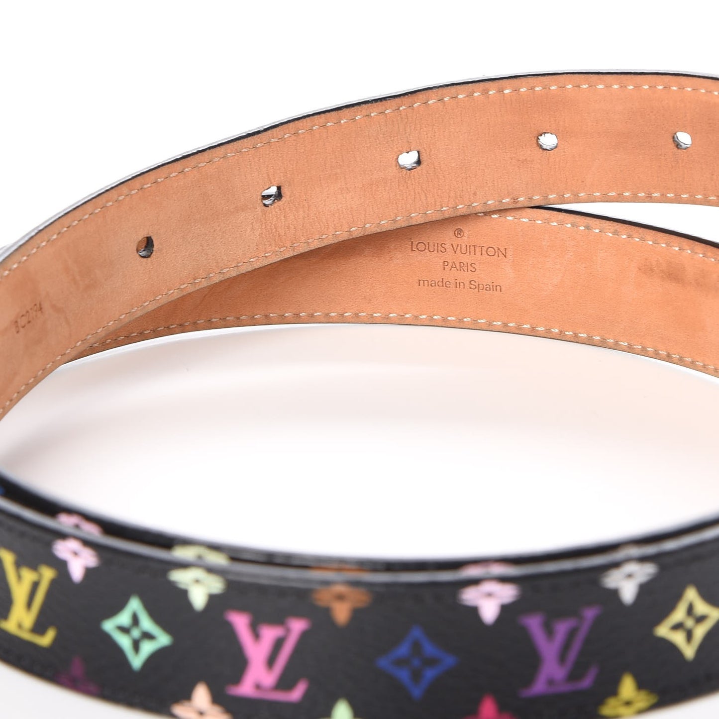 Monogram Multicolor 30mm Belt 90 36 Black